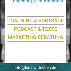 Lena Wittneben Visitenkarte (Rückseite)