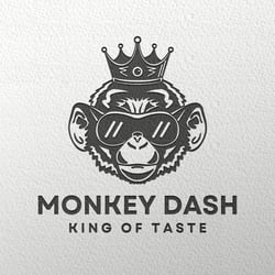 Logodesign Lebensmittel Monkey Dash