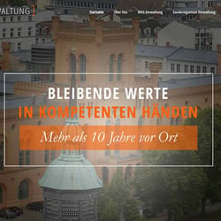 Webseite für eine Hausverwaltung