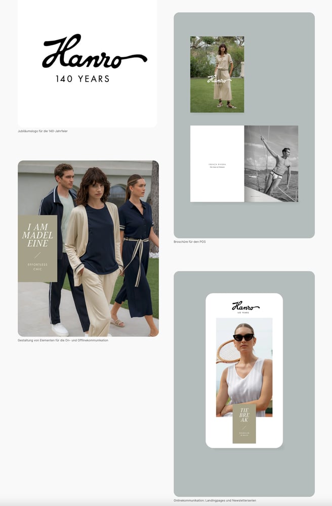 HANRO 140 Years Campaign