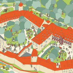 Innenseite Burg Coburg