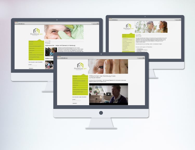 Website für Hamburg Care