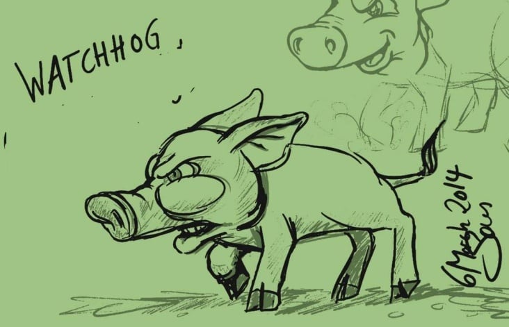 „Schweinrich“ – watchhog