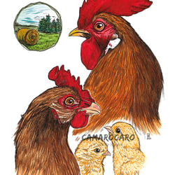 Familie Huhn und die lieben Kleinen