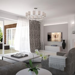 Wohnraum mit Terrasse | Kaminraum