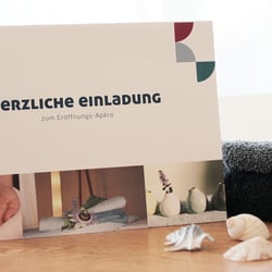Einladungskarte zur Eröffnung