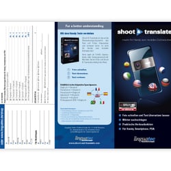 Der Produktflyer. Format DIN-Lang.