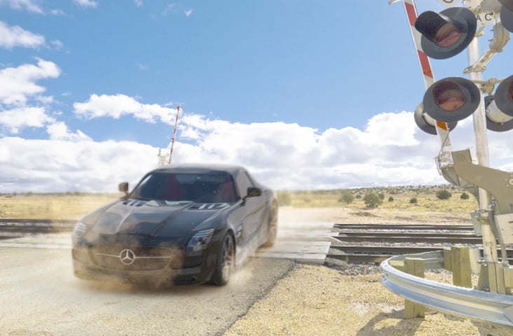 Mercedes SLS AMG Ver4 Komposition