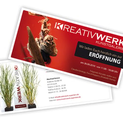 Flyer Kreativwerk Kunstgalerie