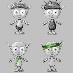 Former concept for enemies for „Tights Fight“