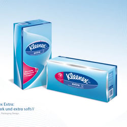 Packaging Design der Kleenex-Boxen