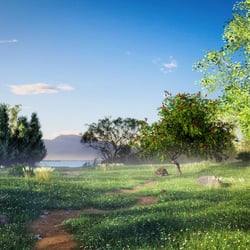 Terrain modelling mit Blender