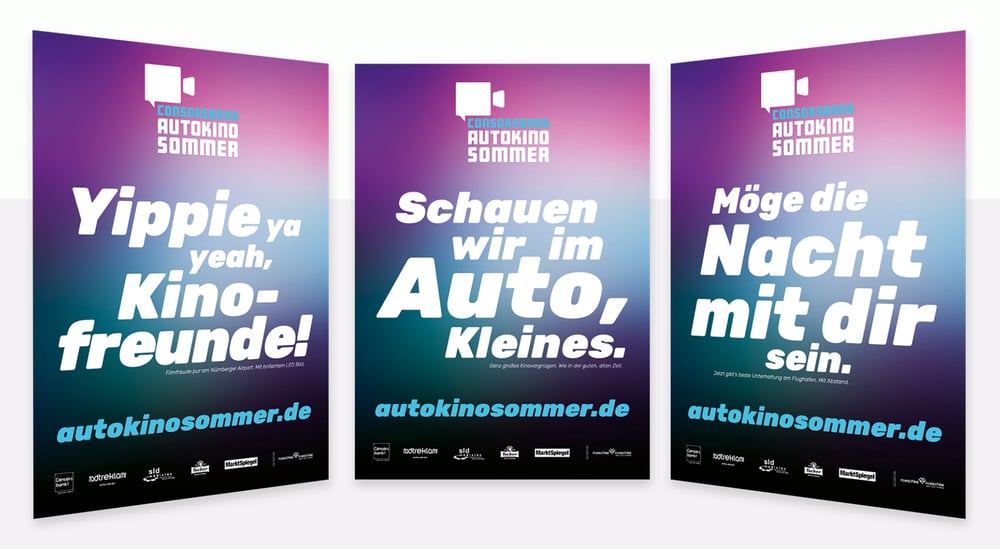Consorsbank Autokino-Sommer Plakate