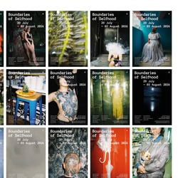 Plakatgestaltung, Gruppenausstellung: „Boundaries of Selfhood“, 2024