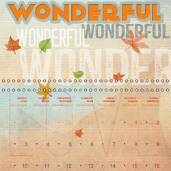 Love and Joy / (Monthly calendar, 14 pages)