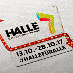 halle-7.de Logo Design, Webshop und Social Media Betreuung, sowie div. Print Artikel