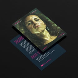 Keyvisual-Entwicklung für „Angenommen“ – ein Schauspiel-Solo