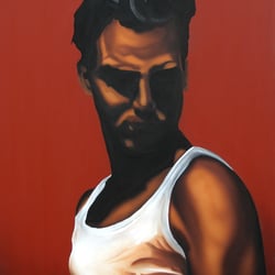 Toni, acryl auf canvas, 100 × 80