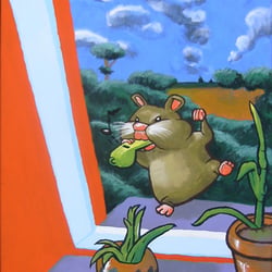Es tobt der Hamster vor meinem Fenster