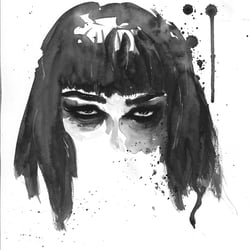 Aquarell, Tinte