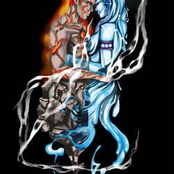 Gegensätze T-shirt Motiv