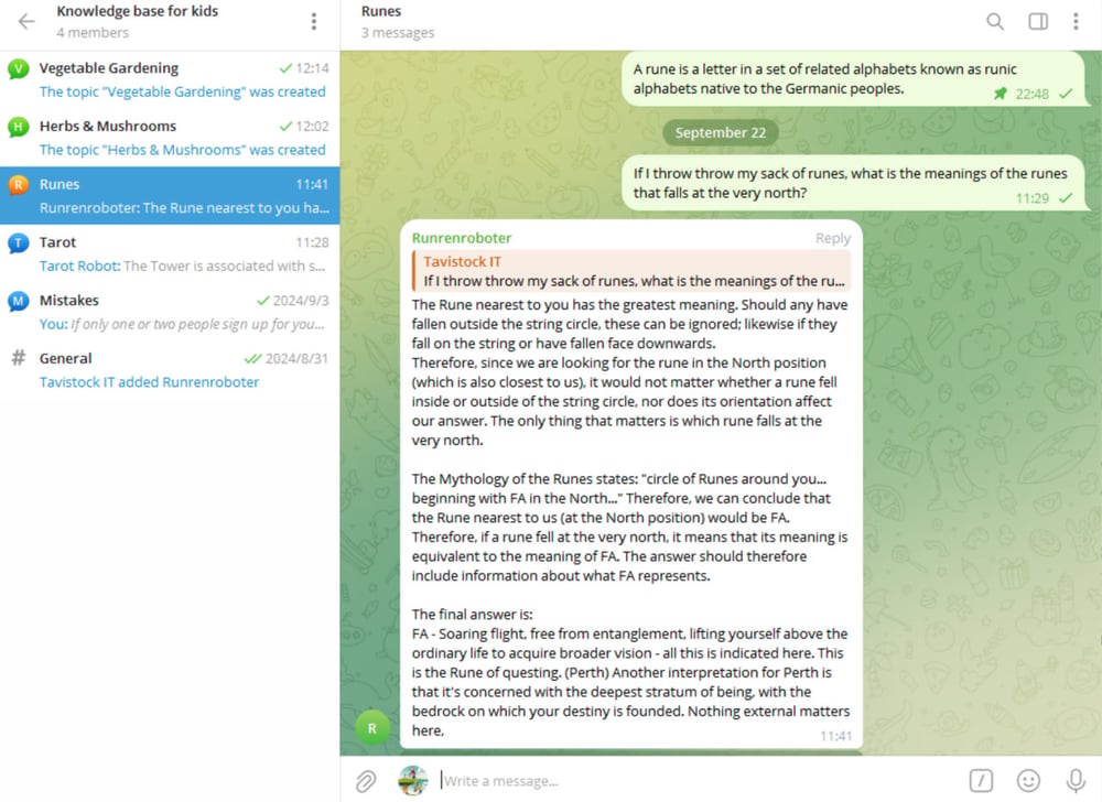 Mehrere AI-Bots in einer Gruppe.