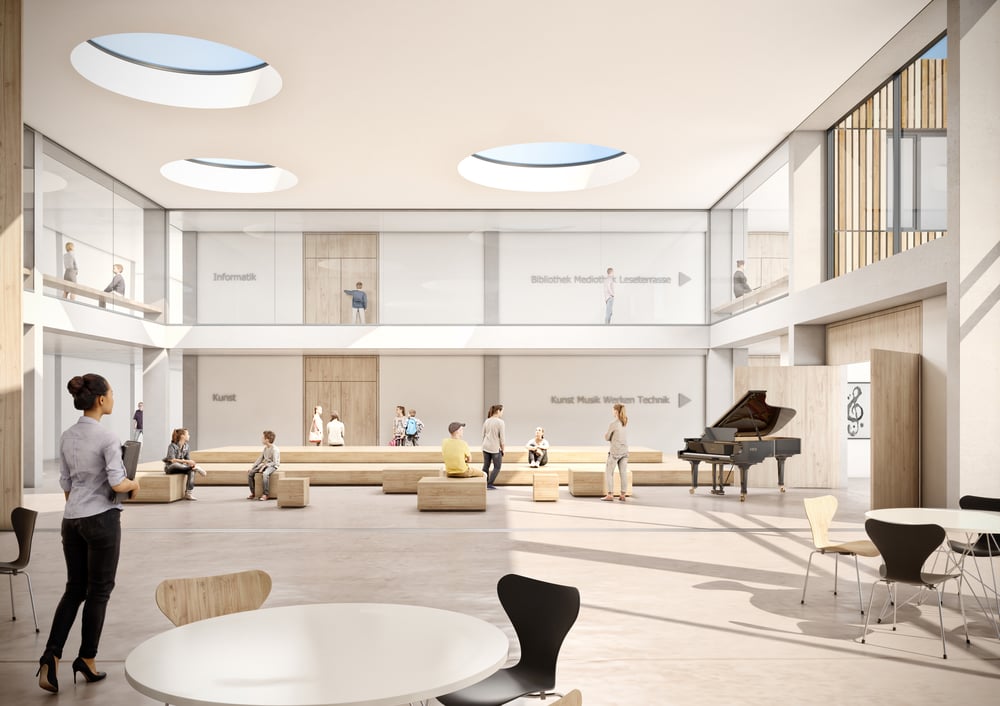 Wettbewerb ‚Gesamtschule Gütersloh‘, Mensa | 3.Preis