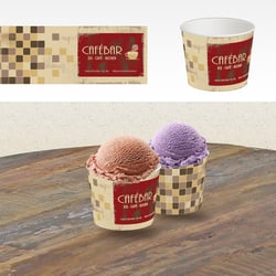 CaféBar Eis Becher Design