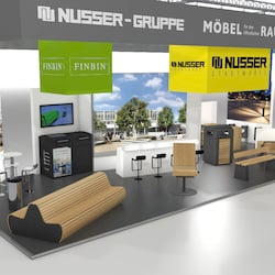 Messestand für den Kunden „Stadtmöbel“