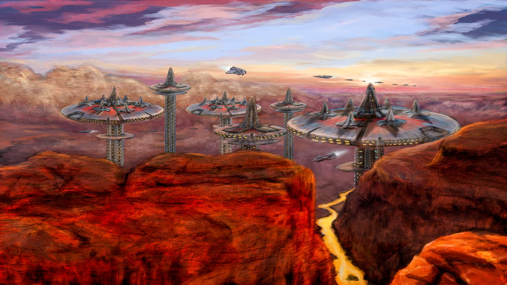 futuristische Landschaft
