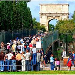 Ansturm auf das Forum Romanum
