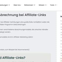 Fazit Affiliate-Links