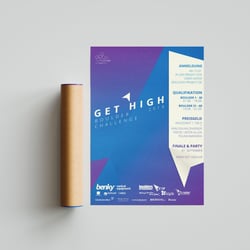 Plakat: Kletter-Wettkampf