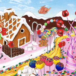 Illustration für den 4ten Band der Kinderbuchreihe „Gewürzdetektivin Emmi Cox“