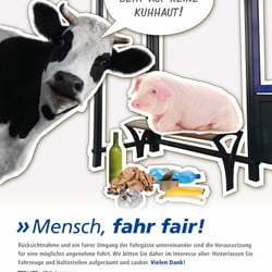 NVV Fahr fair! > Kampagne für Sauberkeit im ÖPNV