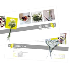 Gestaltung Werbekarte – für Floristin