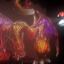 Pokeball with Charizard