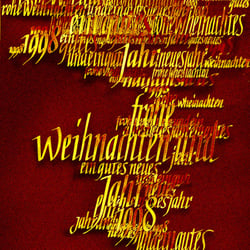 Feder-Kalligrafie für Weihnachten (PS)