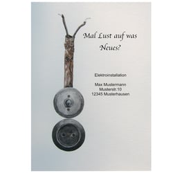 Werbung, Aquarell auf Papier