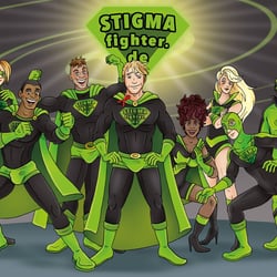 STIGMAfighter Kampagne / abbvie Character Design, Comic, Internet-Spiel