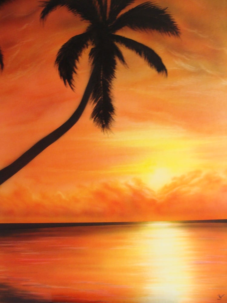 „Dämmerung“ auf Schoellershammer Zeichenkarton 60×40cm