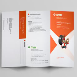 Faltblatt für „DVM“