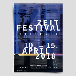 Plakat – Zeitfestival Zürich