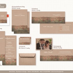 Designkonzept für Hochzeitspapeterie