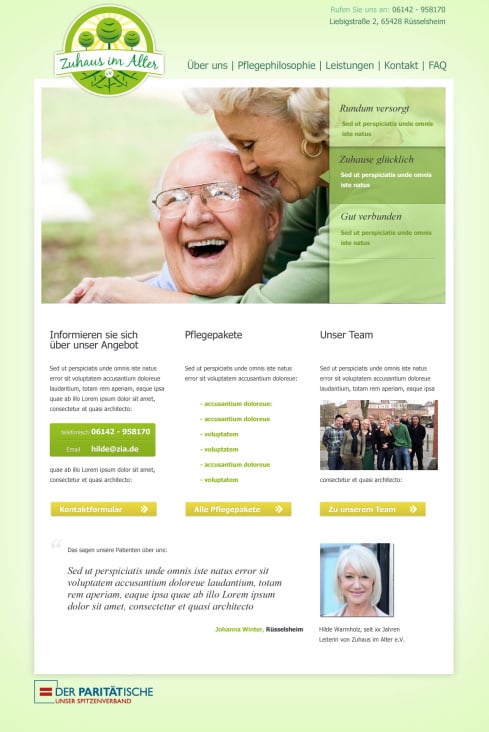 Zuhaus im Alter – Ambulanter Pflegedienst (Entwurf – Work in Progress)