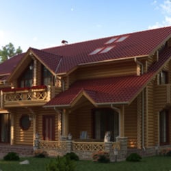 holzhaus visualisierung