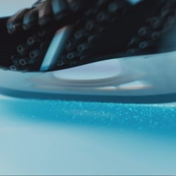 3d ice skate animation & particles/volumetric sim