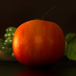 Apfel mit Cinema3d