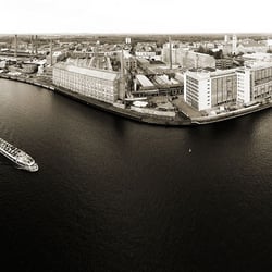 Luftbild Panorama Oberschöneweide, Elektropolis, Berlin