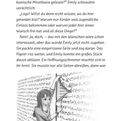 Illustration im TB „Gefangen im Riesenbuch“